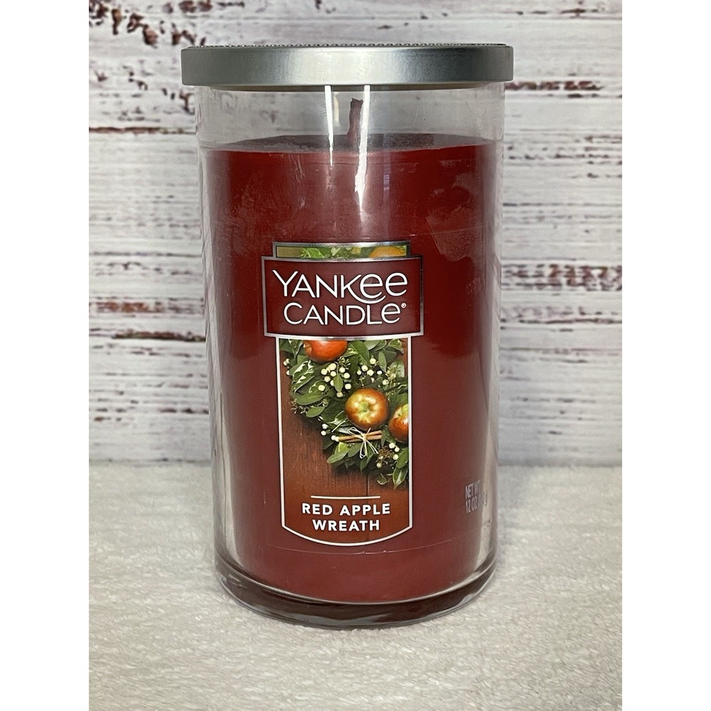 Yankee Candle Red Apple Wreath 12 Oz Brand New Discontinued‎